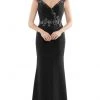 Marsoni By Colors - MV1101 Jeweled Cap Sleeve Mermaid Gown