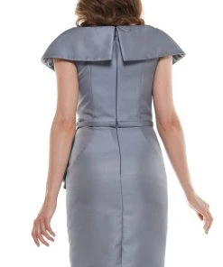 Marsoni By Colors - MV1106 Knee Length Ruffle Trimmed Sheath Dress 15 Marsoni By Colors - MV1106 Knee Length Ruffle Trimmed Sheath Dress