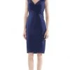Marsoni By Colors - MV1109 V Neck Column Cocktail Dress 1 Marsoni By Colors - MV1109 V Neck Column Cocktail Dress
