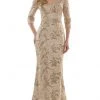 Marsoni By Colors - MV1119 Sequin And Embroidered Sheath Dress