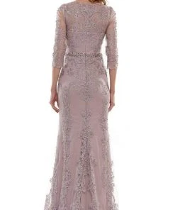 Marsoni By Colors - MV1123 Modest Beaded Sheath Dress