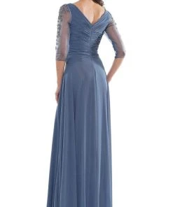 Marsoni By Colors - MV1135 Fitted A-Line Evening Dress