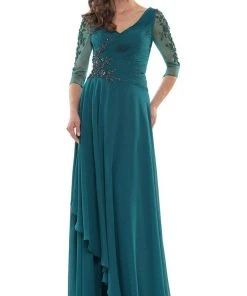 Marsoni By Colors - MV1135 Fitted A-Line Evening Dress