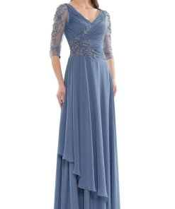Marsoni By Colors - MV1135 Fitted A-Line Evening Dress