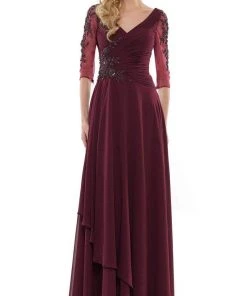 Marsoni By Colors - MV1135 Fitted A-Line Evening Dress