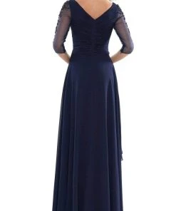 Marsoni By Colors - MV1135 Fitted A-Line Evening Dress