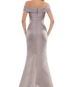 Marsoni By Colors - MV1140 Off Shoulder Trumpet Evening Dress