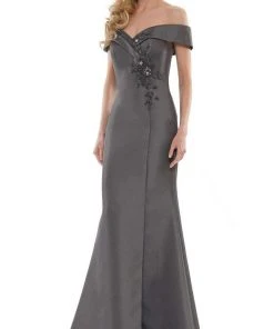 Marsoni By Colors - MV1140 Off Shoulder Trumpet Evening Dress