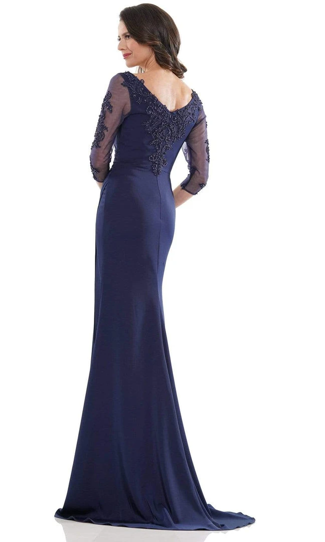 Marsoni By Colors - MV1146 Formal Pleated Bod Sheath Gown 6 Marsoni By Colors - MV1146 Formal Pleated Bod Sheath Gown