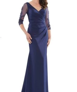 Marsoni By Colors - MV1146 Formal Pleated Bod Sheath Gown 10 Marsoni By Colors - MV1146 Formal Pleated Bod Sheath Gown
