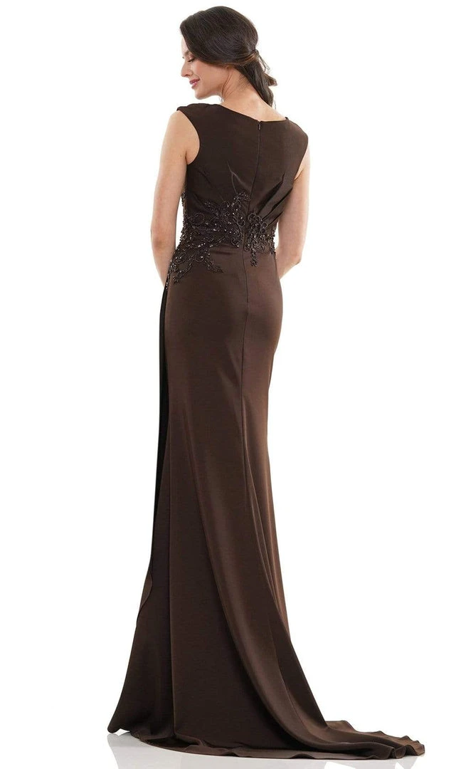 Marsoni By Colors - MV1148 V Neck Sleeveless Sheath Dress 8 Marsoni By Colors - MV1148 V Neck Sleeveless Sheath Dress