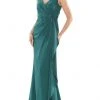 Marsoni By Colors - MV1148 V Neck Sleeveless Sheath Dress