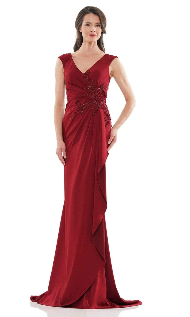 Marsoni By Colors - MV1148 V Neck Sleeveless Sheath Dress 5 Marsoni By Colors - MV1148 V Neck Sleeveless Sheath Dress