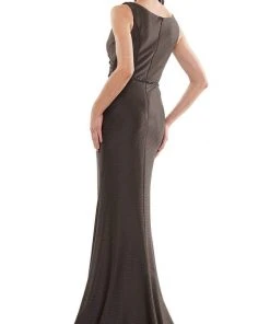 Marsoni By Colors - MV1152 Sleeveless Jacquard Trumpet Dress