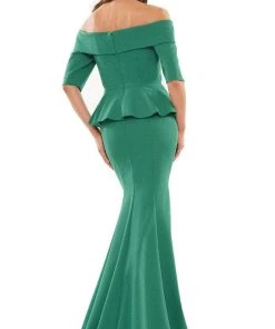 Marsoni By Colors MV1164 - Off Shoulder Mermaid Long Dress
