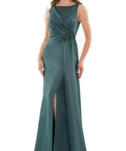 Marsoni By Colors MV1186 - Sleeveless Bateau Neck Long Dress