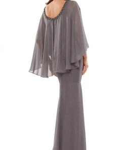 Marsoni By Colors MV1188 - Cape Drape Sheath Formal Dress