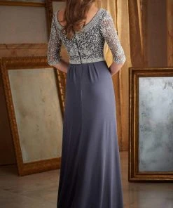 MGNY By Mori Lee - 71401 Beaded Jersey Fitted Dress