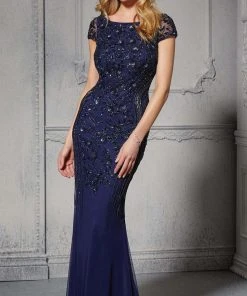 MGNY By Mori Lee - 72405 Floral Beaded Trumpet Full Dress