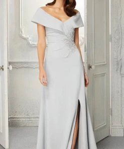 MGNY By Mori Lee - 72406 Off Shoulder A-Line Evening Dress