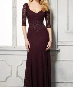 MGNY By Mori Lee - 72423 Lace Sweetheart Beaded A-Line Dress