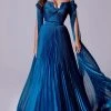 MNM Couture 2694 - Pleated A-Line Evening Gown