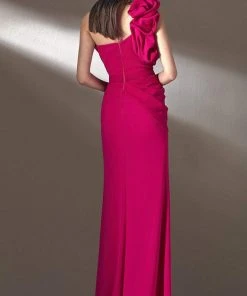 MNM COUTURE - K3904 Asymmetrical A-Line Evening Dress