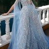 MNM Couture K3930 - Flutter Sleeve Evening Gown