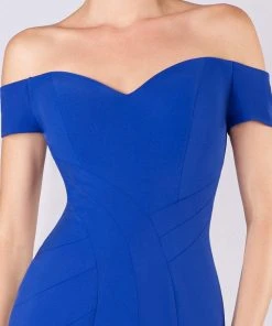 MNM COUTURE - M0005 Seam Sculpted Crepe Mermaid Gown 7 MNM COUTURE - M0005 Seam Sculpted Crepe Mermaid Gown