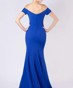 MNM COUTURE - M0005 Seam Sculpted Crepe Mermaid Gown