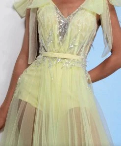 MNM COUTURE M0080 - Embellished A-Line Prom Dress