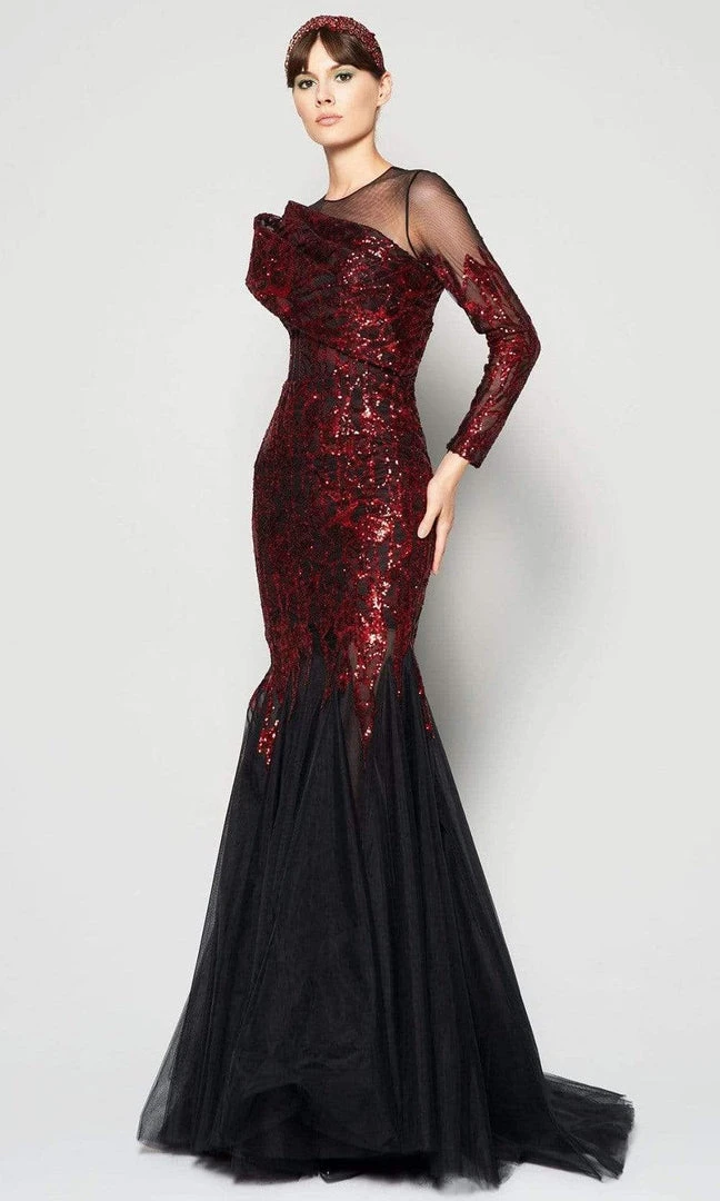 MNM COUTURE - N0362 Sequined Mermaid Creative Dress 5 MNM COUTURE - N0362 Sequined Mermaid Creative Dress