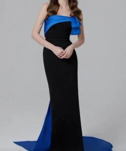MNM COUTURE N0463 - Strapless Overskirt Evening Dress