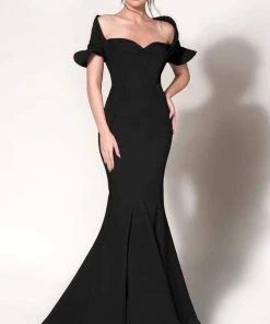 MNM Couture - Ruffle Accented Mermaid Dress 2144A