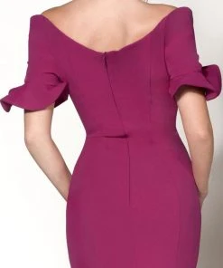 MNM Couture - Ruffle Accented Mermaid Dress 2144A