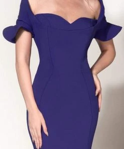 MNM Couture - Ruffle Accented Mermaid Dress 2144A