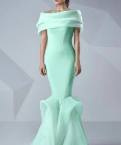 MNM Couture - Sleek Off-Shoulder Mermaid Dress G0620