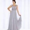 Mon Cheri 116665 Sleeveless Chiffon A-line Dress - 1 Pc Gray In Size 16 Available 1 Mon Cheri 116665 Sleeveless Chiffon A-line Dress - 1 Pc Gray In Size 16 Available