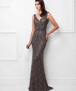 Mon Cheri 117915 FIT AND FLARE EVENING GOWN