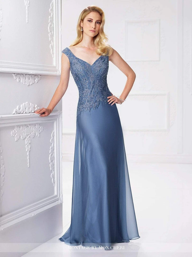 Mon Cheri A-Line Gown 117903 - 1 Pc Wine In Size 12 And 1 Pc Wedgewood In Size 10 Available 4 Mon Cheri A-Line Gown 117903 - 1 Pc Wine In Size 12 And 1 Pc Wedgewood In Size 10 Available