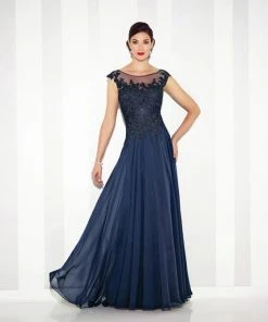 Mon Cheri Chiffon A-Line Gown 117614