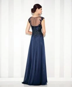 Mon Cheri Chiffon A-Line Gown 117614