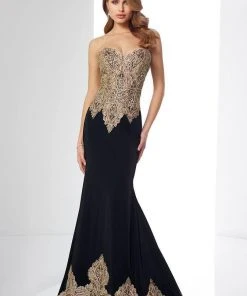 Mon Cheri Embellished Sweetheart Dress 217831