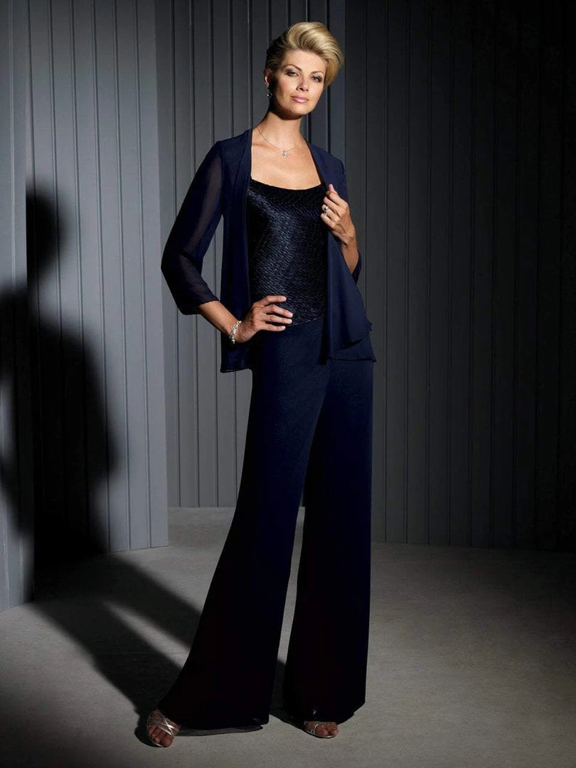 Mon Cheri Four-Piece Charmeuse Set In Stone 111673 - 1 Pc Navy In Size 6 Available 3 Mon Cheri Four-Piece Charmeuse Set In Stone 111673 - 1 Pc Navy In Size 6 Available