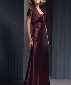 Mon Cheri - Sweetheart Long Dress In Brick 210639 - 1 Pc Brick In Size 8 Available