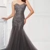 Montage By Mon Cheri - 118964 Strapless Tulle Trumpet Gown 1 Montage By Mon Cheri - 118964 Strapless Tulle Trumpet Gown