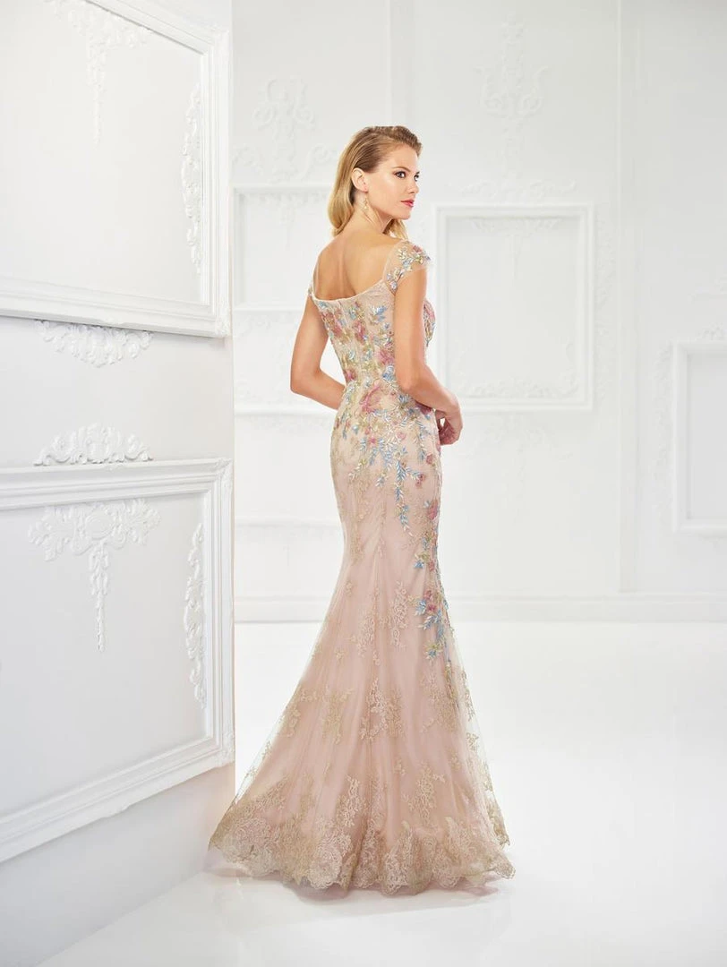Montage By Mon Cheri - 118966 Floral Embroidered Lace And Tulle Gown 4 Montage By Mon Cheri - 118966 Floral Embroidered Lace And Tulle Gown