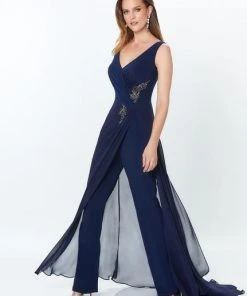 Montage By Mon Cheri - 119936 Shirr-Front Overskirt Jumpsuit 13 Montage By Mon Cheri - 119936 Shirr-Front Overskirt Jumpsuit