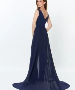 Montage By Mon Cheri - 119936 Shirr-Front Overskirt Jumpsuit 14 Montage By Mon Cheri - 119936 Shirr-Front Overskirt Jumpsuit