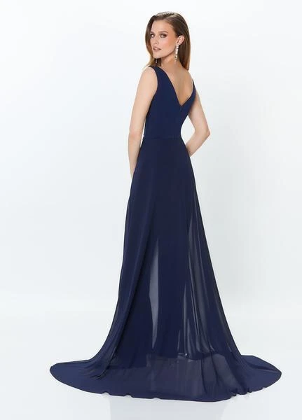 Montage By Mon Cheri - 119936 Shirr-Front Overskirt Jumpsuit 8 Montage By Mon Cheri - 119936 Shirr-Front Overskirt Jumpsuit